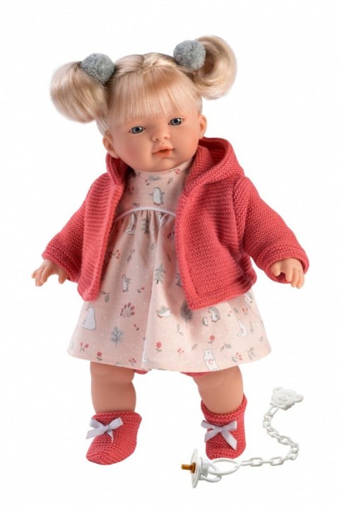 Lalka płacząca Aitana koralowa blondynka 33110 33 cm Llorens