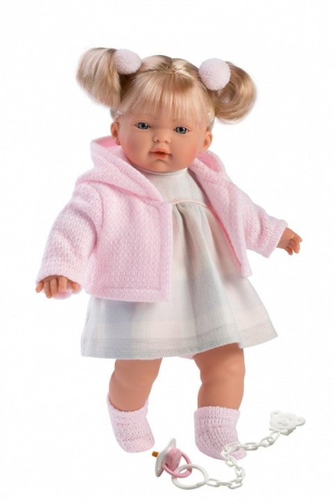 Lalka płacząca Aitana różowa blondynka 33102 33 cm Llorens