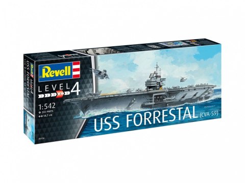 Model plastikowy Lotniskowiec USS Forrestal Revell