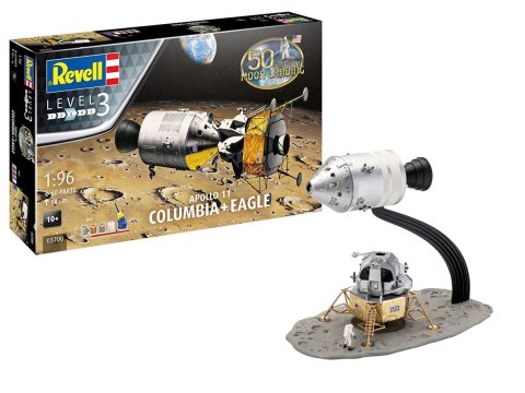 Model plastikowy Moon Landing 1/96 Apollo 11 Columbia Revell