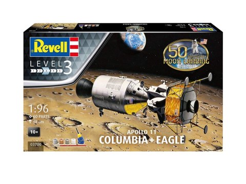 Model plastikowy Moon Landing 1/96 Apollo 11 Columbia Revell
