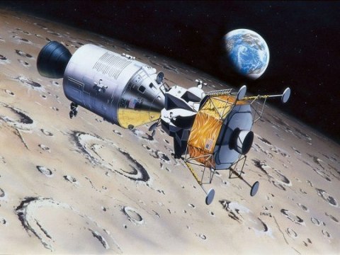 Model plastikowy Moon Landing 1/96 Apollo 11 Columbia Revell