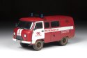 Model plastikowy UAZ 3909 Samochód strażacki Zvezda