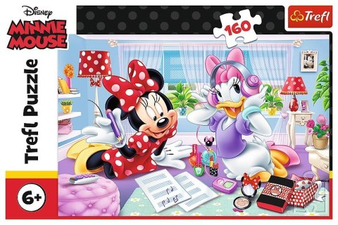 Puzzle 160 elementĂłw - Disney Minnie, DzieĹ z przyjaciĂłĹmi Trefl