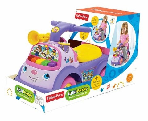 Jezdźik Fisher Price muzyczna parada fioletowy Pulio