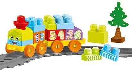 Klocki Baby Blocks Kolejka 36 elementów Wader
