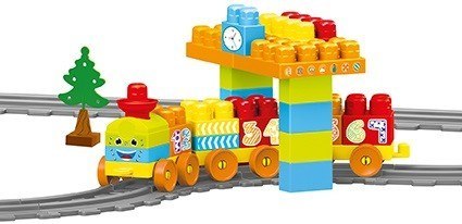 Klocki Baby Blocks Kolejka 58 elementów Wader