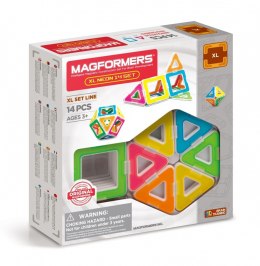 Klocki konstrukcyjne XL Neon 14 elementów Magformers