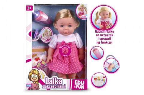 Lalka Natalia siusiająca, z akcesoriami 33 cm Artyk