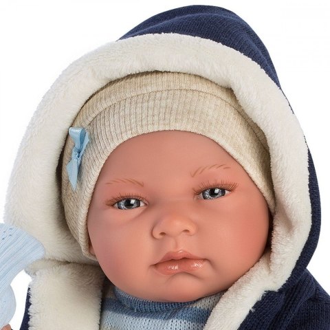 Lalka bobas Nico 38 cm na kocyku Llorens