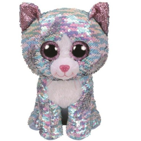 Maskotka TY Beanie Boos - Cekinowy kotek 24 cm Meteor