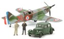 Model plastikowy D.520 French Aces w/Staff Car Tamiya