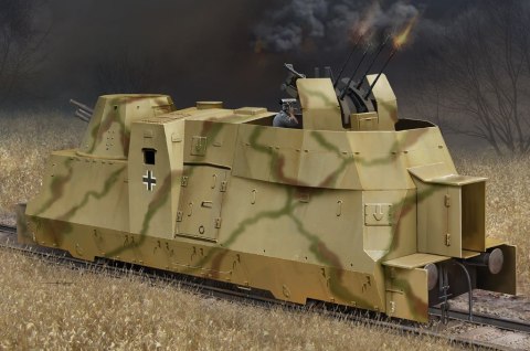 Model plastikowy Niemiecki pociąg pancerny z działami BP42 Hobby Boss