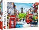 Puzzle 1000 elementĂłw - Ulica Londynu Trefl