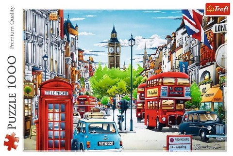 Puzzle 1000 elementĂłw - Ulica Londynu Trefl
