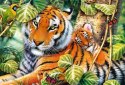 Puzzle 1500 elementów Dwa tygrysy Trefl