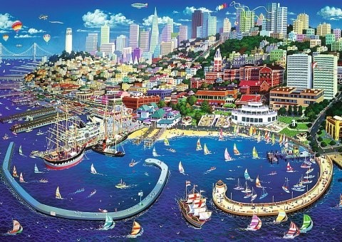 Puzzle 2000 elementów - Zatoka San Francisco Trefl