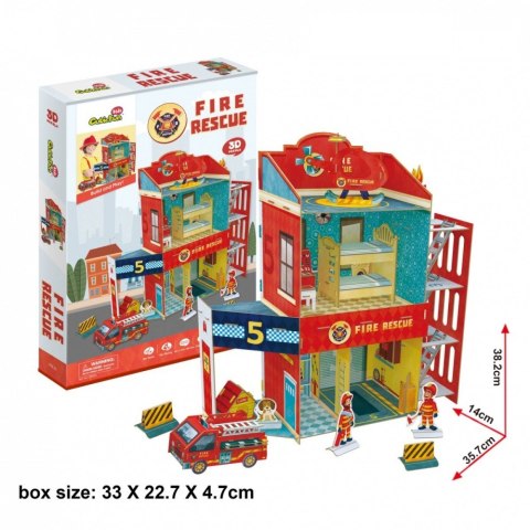Puzzle 3D Straż pożarna Cubic Fun