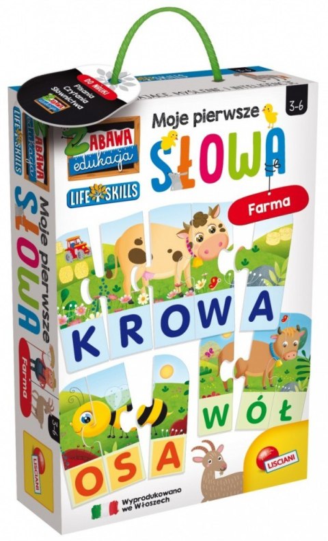 Gra Moje pierwsze słowa - Farma Lisciani