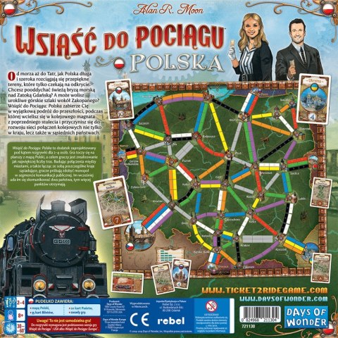 Gra Wsiąść do Pociągu Kolekcja Map 6.5 Polska Rebel