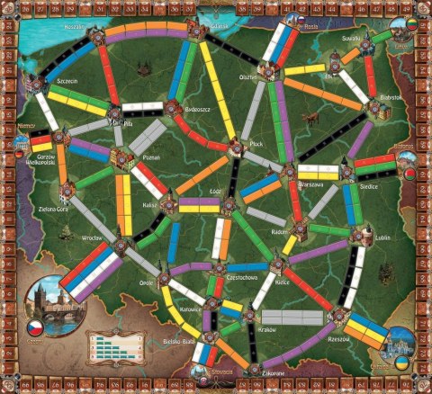 Gra Wsiąść do Pociągu Kolekcja Map 6.5 Polska Rebel