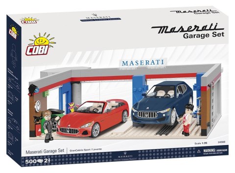 Klocki Cars 500 elementów Garaż Maserati Cobi Klocki
