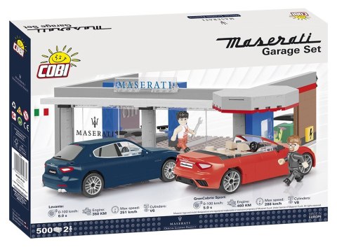 Klocki Cars 500 elementów Garaż Maserati Cobi Klocki