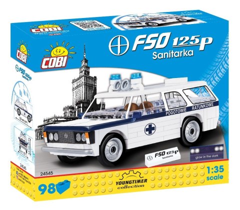 Klocki Cars 98 elementów FSO Karetka Cobi Klocki