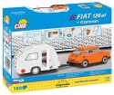Klocki Cars Fiat 126 el + Przyczepa kempingowa Cobi Klocki
