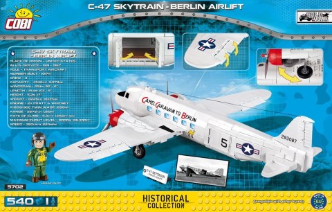 Klocki Historical Collection C-47 Skytrain Berlin Airlift Cobi Klocki