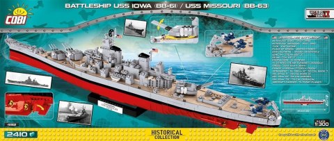 Klocki Small Army Pancernik USS Iowa (BB-61) / Missouri Cobi Klocki