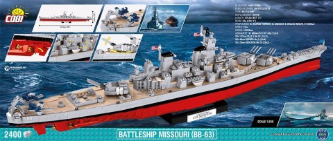 Klocki Small Army Pancernik USS Missouri (BB-63) Cobi Klocki