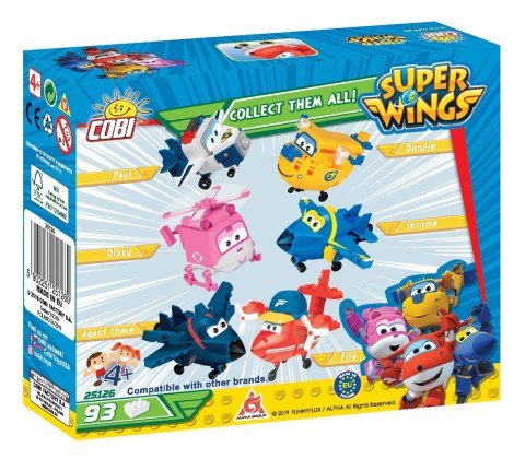 Klocki Super Wings 93 elementy Jett Cobi Klocki