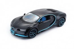 Model metalowy Bugatti Chiron czarno-niebieski Maisto
