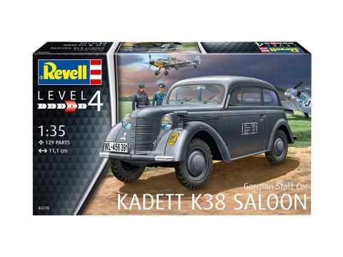 Model plastikowy niemiecki samochód sztabowy Kadett K38 Saloon Revell