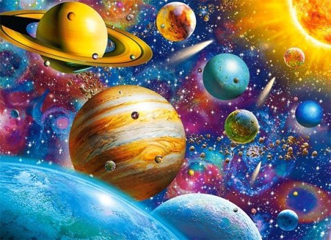 Puzzle 100 elementów - System solarny Odyseja Castor