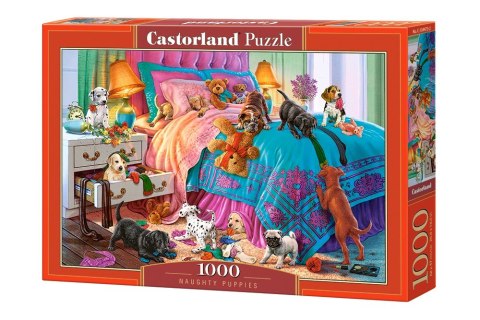 Puzzle 1000 elementów - Niegrzeczne szczeniaki Castor