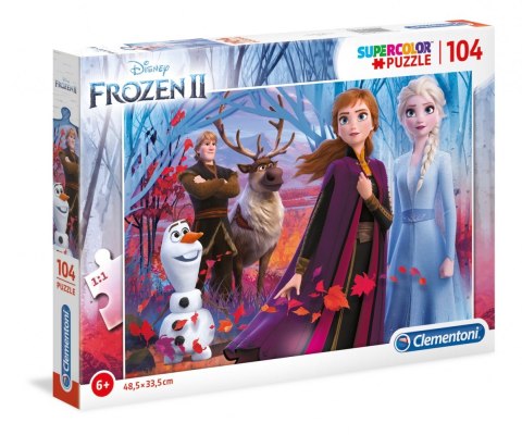 Puzzle 104 elementy Super Kolor Kraina lodu 2 Clementoni