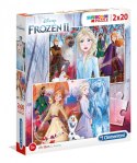 Puzzle 2x20 elementów Super Kolor Kraina lodu 2 Clementoni