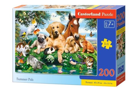 Puzzle 200 elementów - Zwierzątka wakacyjni przyjaciele Castor