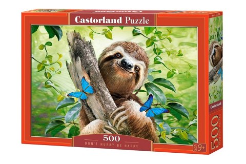 Puzzle 500 elementów - Leniwiec Nie spiesz się, bądź szczęśliwy Castor
