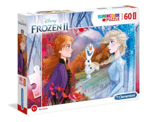 Puzzle 60 elementów Maxi Super Kolor Kraina lodu 2 Clementoni