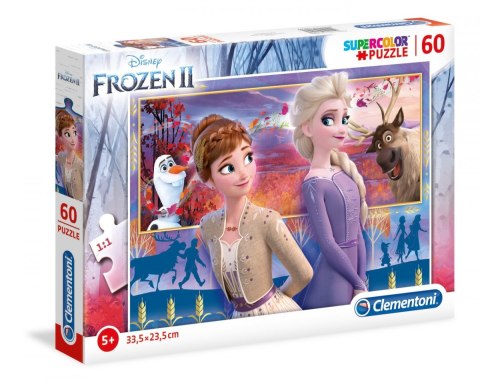 Puzzle 60 elementów Super Kolor Kraina lodu 2 Clementoni