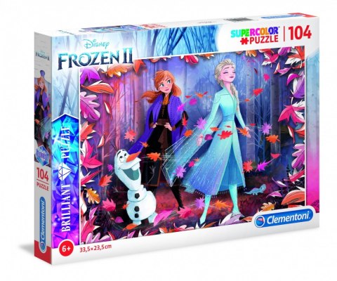 Puzzle Brilliant 104 elementy Kraina lodu 2 Clementoni