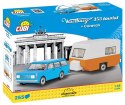 Klocki Cars Wartburg 353 Tourist + Przyczepa kempingowa Cobi Klocki