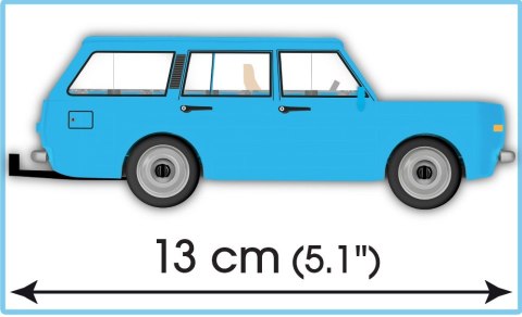 Klocki Cars Wartburg 353 Tourist + Przyczepa kempingowa Cobi Klocki
