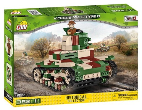 Klocki Historical Collection Vickers Mk. E Type B - brytyjski czołg lekki Cobi Klocki