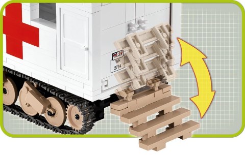 Klocki Small Army Ford V3000S Maultier Ambulance Cobi Klocki
