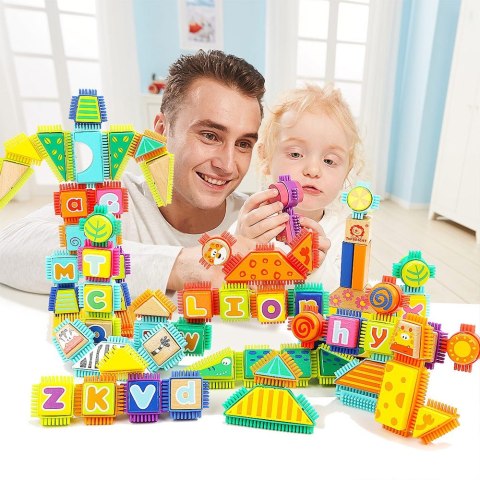 Klocki drewniane Jeżyki 150 TOP BRIGHT Brimarex