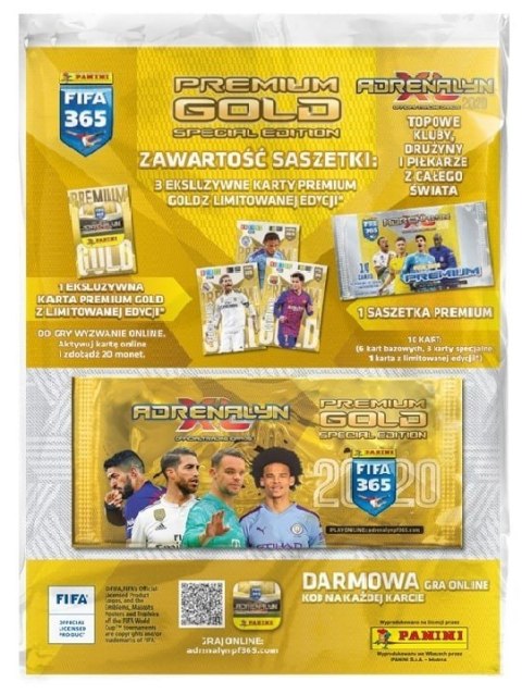 Kolekcja karty FIFA 365 2020 saszetka premium gold Panini Kolekcja